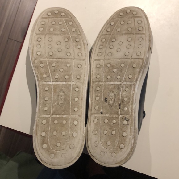Men’s Tods Navy leather sneaker 8.5 - Picture 10 of 11